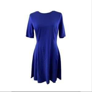 Aphratti Blue Dress Short Sleeve Medium